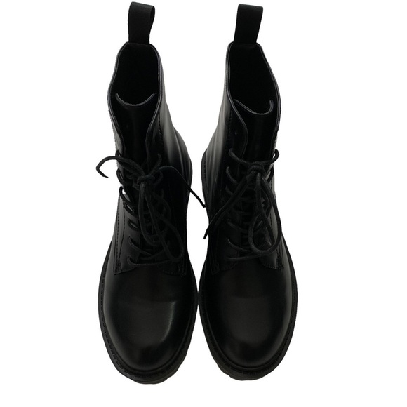 RAID ASOS New In Box Wide Fit Micah lace up flat ankle boots in black Size 5 - Picture 5 of 16